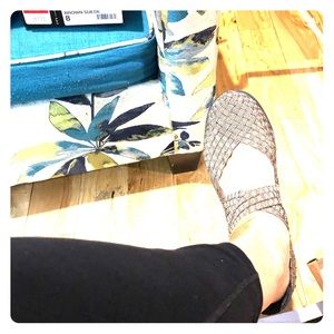 Metallic goldish tan